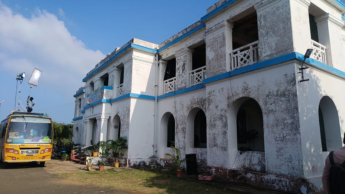 ராமேஸ்வரத்தில் படப்பிடிப்பு நடைபெற்று வரும் இடம்