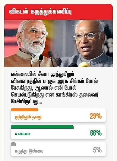 விகடன் கருத்துக்கணிப்பு முடிவுகள்