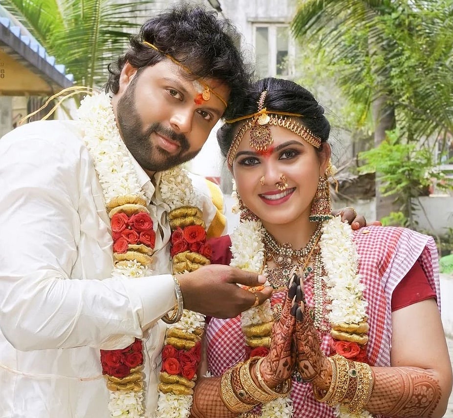 ` என் காதல்!' - காதலன் மால் மருகாவை கரம் பற்றிய `சந்திரலேகா' ஸ்வேதா!