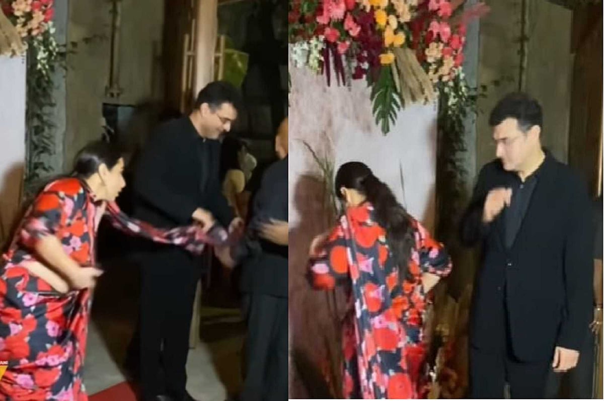 பார்ட்டியில் நடிகை வித்யா பாலனின் சேலையை இழுத்ததால் பரபரப்பு!