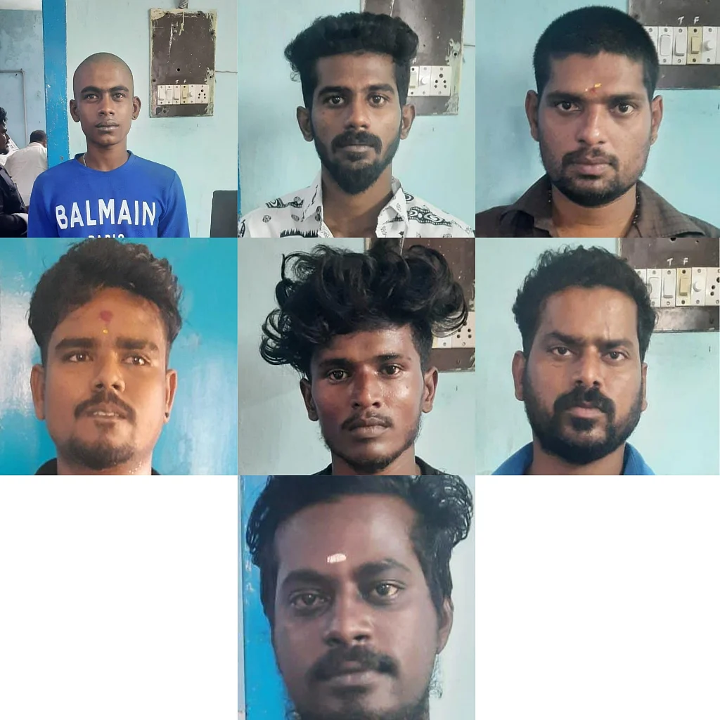 கைதுசெய்யப்பட்ட ரௌடிகள்