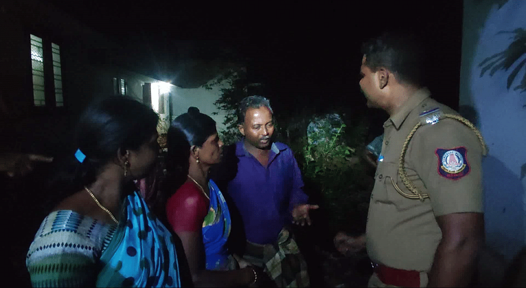 மூதாட்டியின் மகனிடம் போலீஸ் விசாரணை