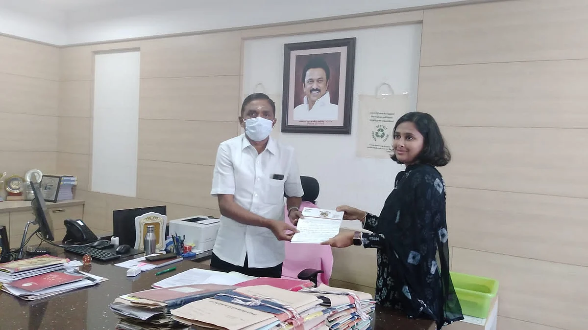 திமுக கவுன்சிலர் நர்மதா ராஜினாமா