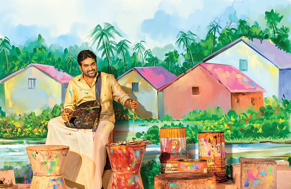 வண்ணங்களுடன் உறவாடும் விஜய் சேதுபதி!