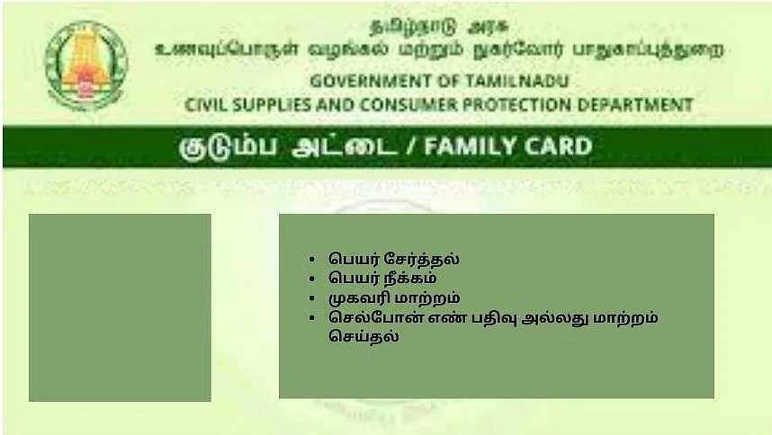 ரேஷன் அட்டையில் ஏதாவது மாற்றம் செய்ய வேண்டுமா?சென்னையில் குறைதீர் முகாம்!