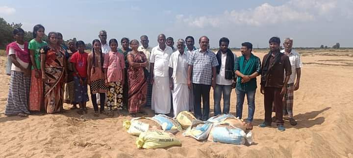 மணல் கொள்ளைக்கு எதிராக போராட்டம்