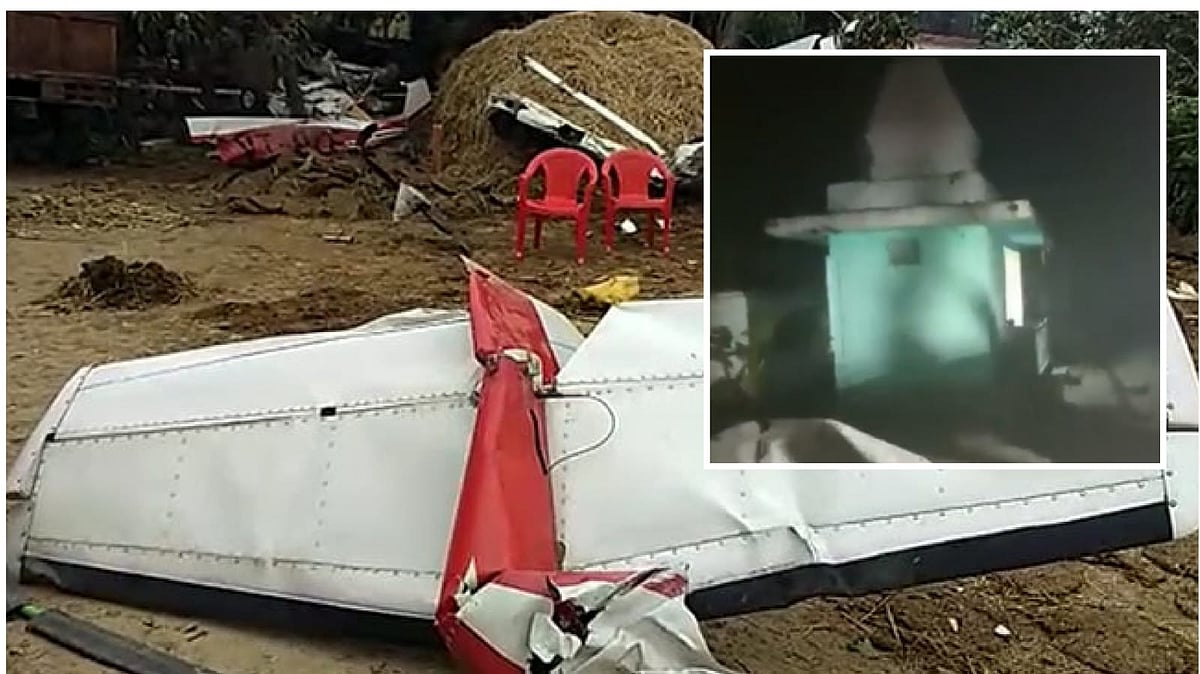 ம.பி: கோயில் கோபுரத்தில் மோதி விபத்துக்குள்ளான பயிற்சி விமானம்; பைலட் பலி, ஒருவர் படுகாயம்!