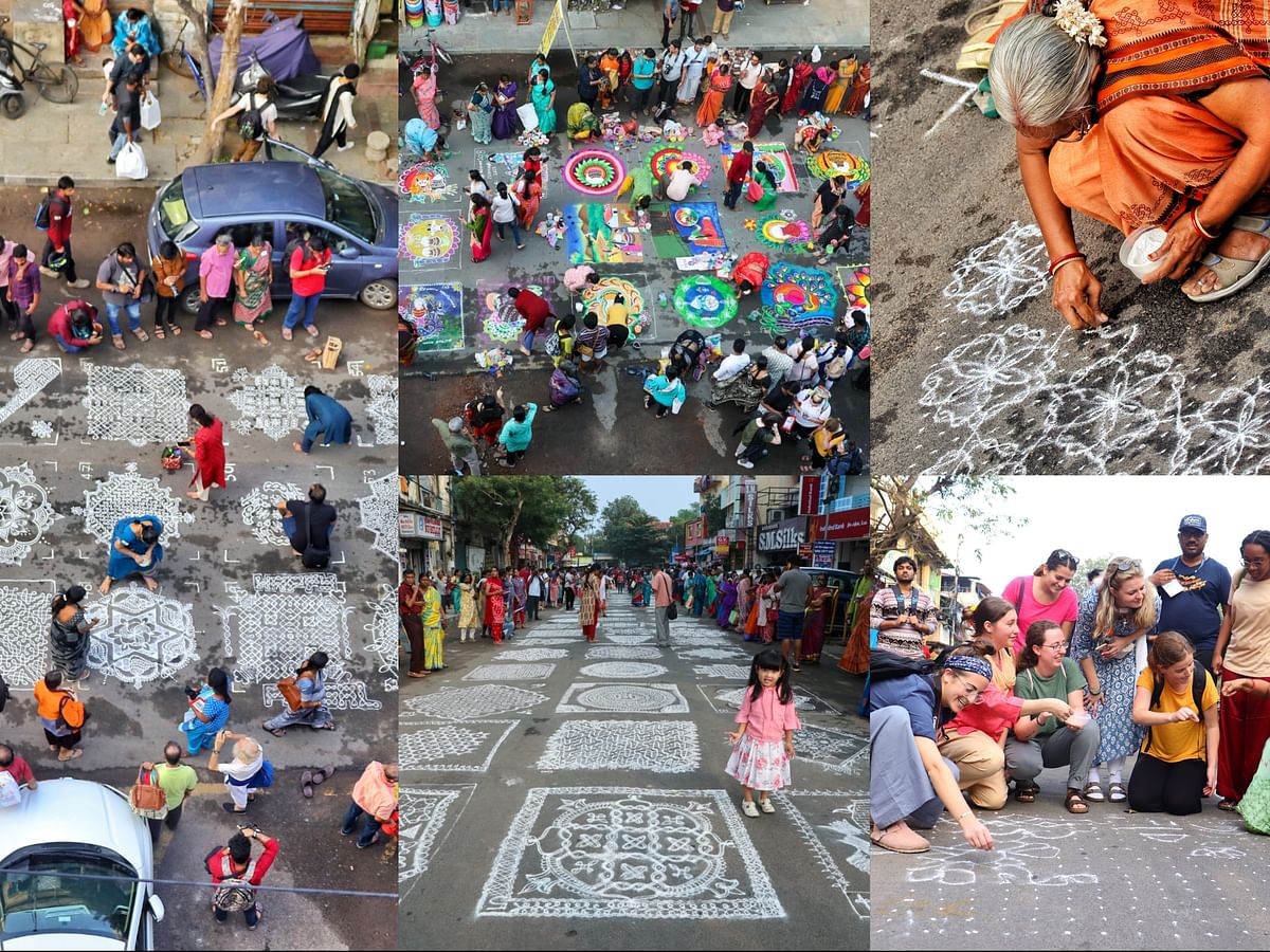 மயிலாப்பூர் திருவிழா: கோலாகலமாக நடைபெற்ற கோலப்போட்டியின் படங்கள்! | Photo Album