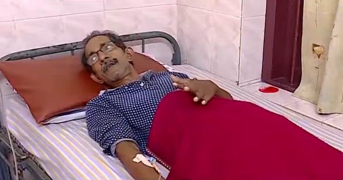 உணவு விஷமானதால் மருத்துவமனையில் சிகிச்சை பெற்று வருபவர்