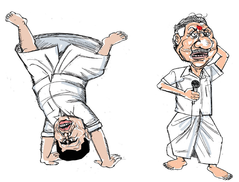 அந்தர் பல்டி அண்ணாமலை... அந்தரத்தில் பன்னீர்! - பரபர ஈரோடு