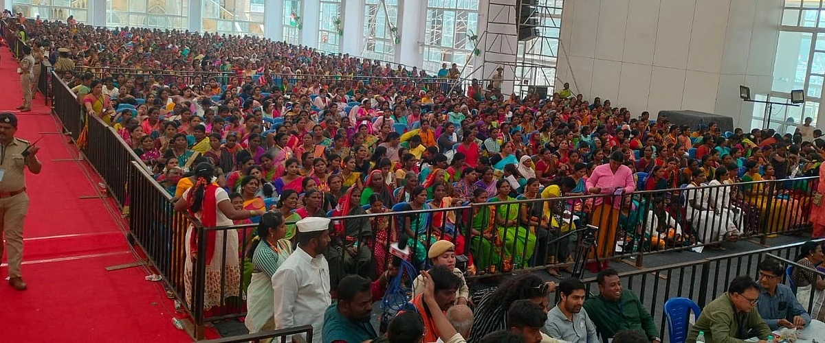 Women participating in the event.