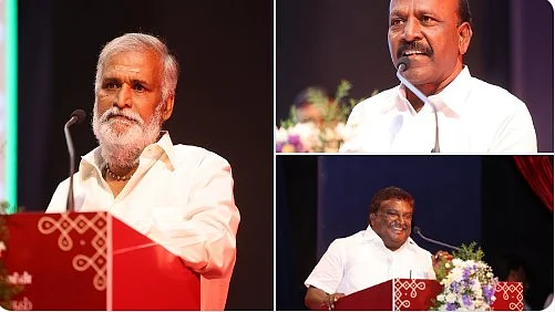 அமைச்சர்கள் சேகர் பாபு, மா.சுப்பிரமணியன், சிவசங்கர்