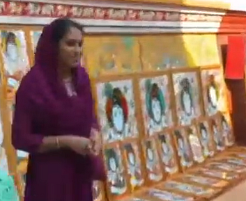 கிருஷ்ணன் ஓவியங்களுடன் ஜஸ்னா