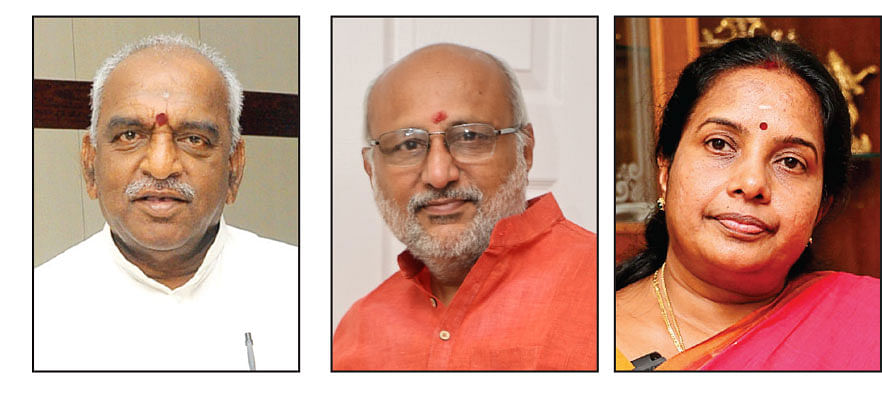 பொன்.ராதாகிருஷ்ணன், சி.பி.ராதாகிருஷ்ணன், வானதி சீனிவாசன்