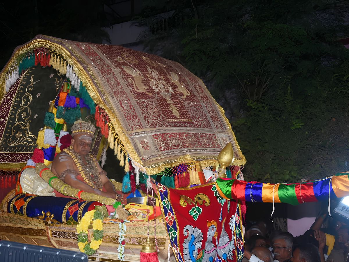 திருவாவடுதுறை ஆதீனத்தில் பட்டணப் பிரவேசம்; பல்லக்கில் வீதியுலா!