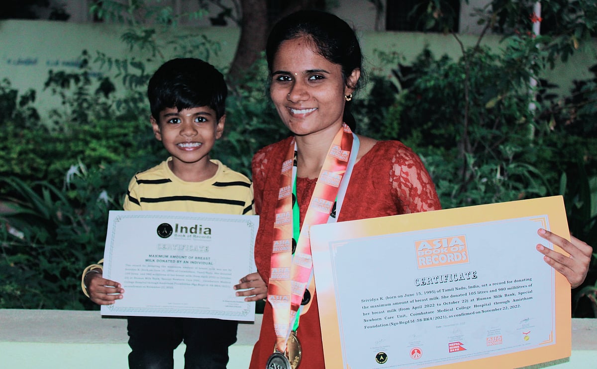 7 மாதங்களில் 105 லிட்டர் தாய்ப்பால் தானம்; 27 வயது இளம்பெண் தரும் விழிப்புணர்வு!