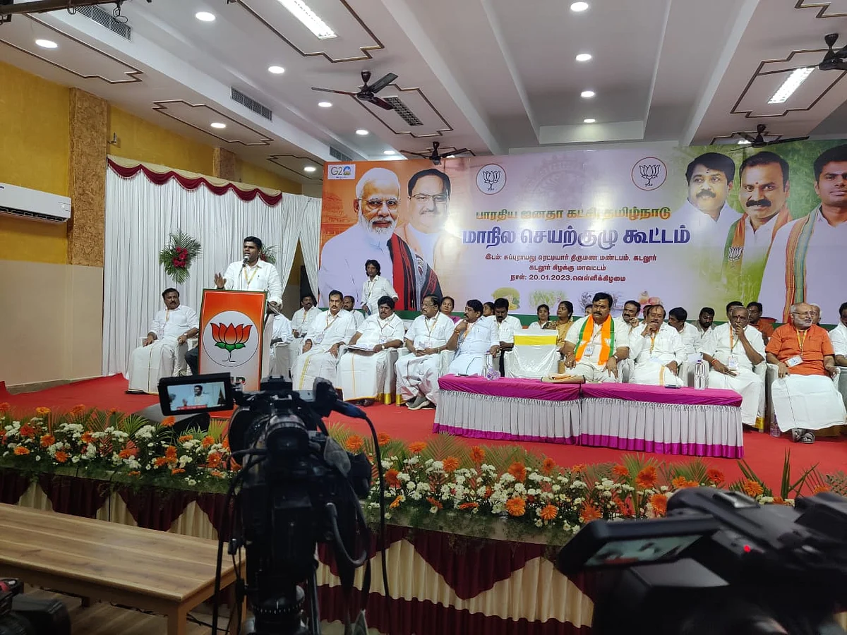 "ஊழல் பட்டியல் வெளியீடு; ஏப்ரலில் தமிழகம் முழுவதும் நடைப்பயணம்"-பாஜக செயற்குழுவில் அண்ணாமலை
