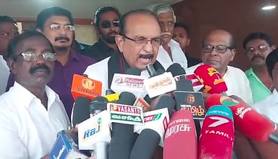 இந்துத்துவா சக்திகளுக்கு அந்த தைரியம் இல்லை" - காட்டமான வைகோ | Vaiko slams governor ravi in nagercoil press meet - Vikatan