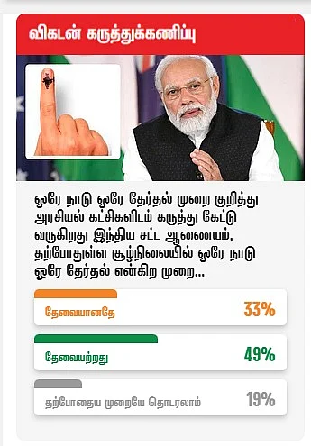 விகடன் கருத்துக்கணிப்பு முடிவுகள்