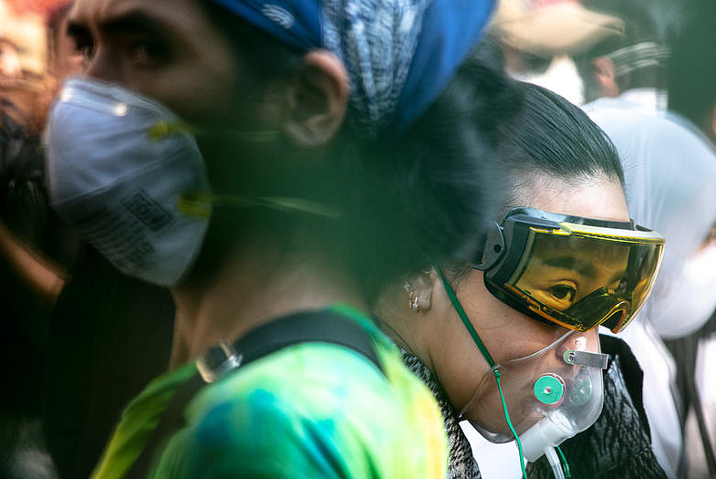 air pollution in Bangkok, Thailand.