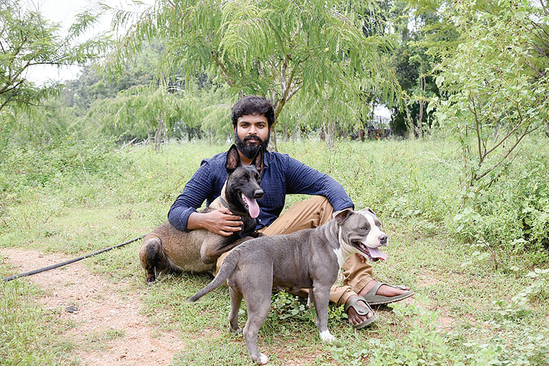 நாய்களுடன்