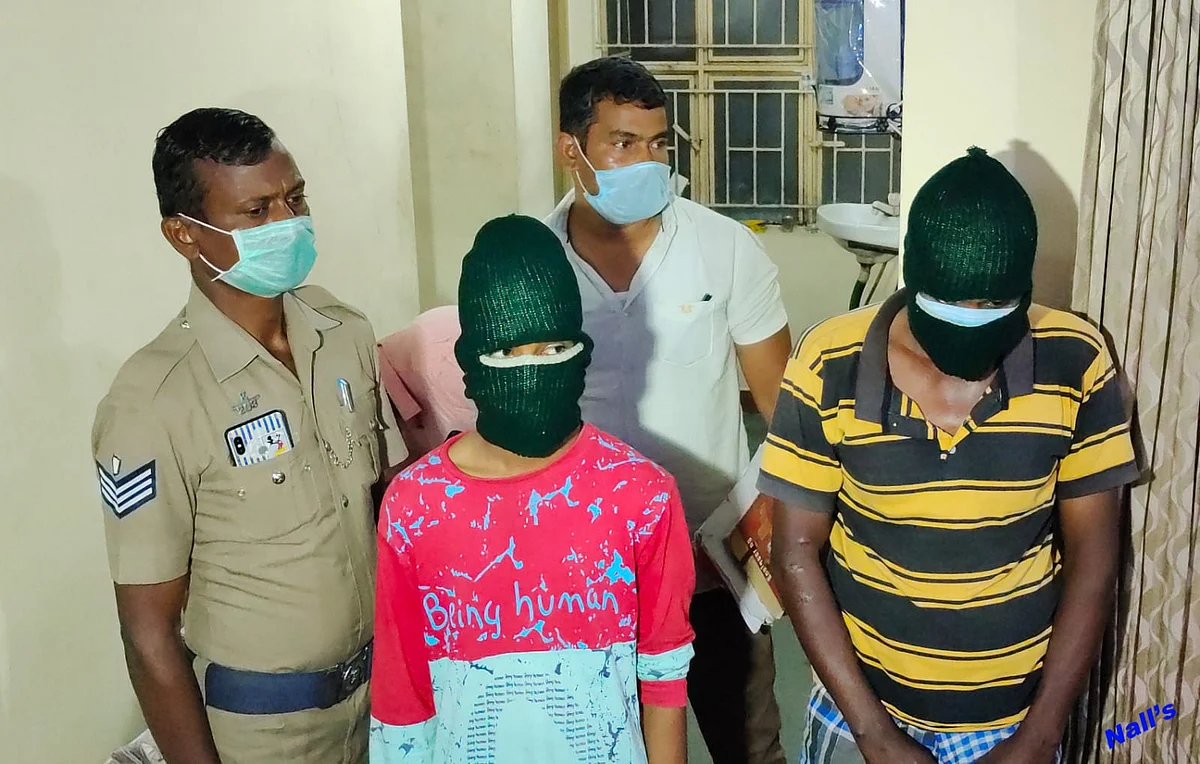 கடந்த ஆண்டு போலீஸாரால் கைது செய்யப்பட்டபோது.