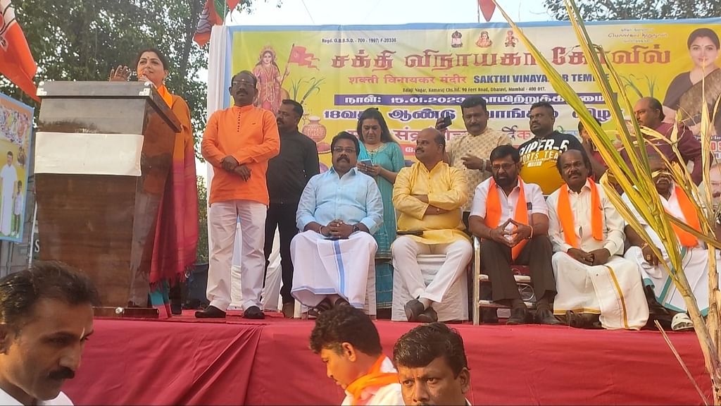 பொங்கல் விழாவில் குஷ்பு