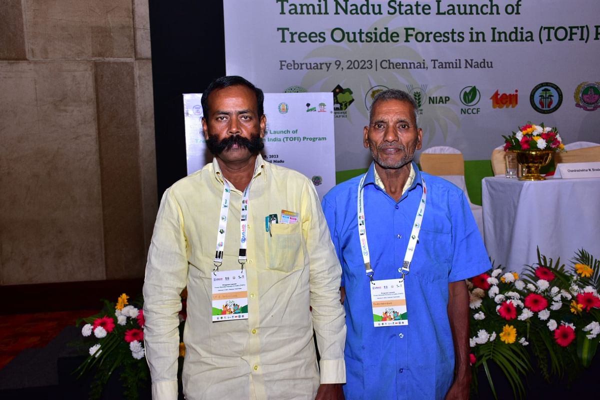 `எழில்சோலை' மாசிலாமணி, 'மரம்' கருணாநிதி.