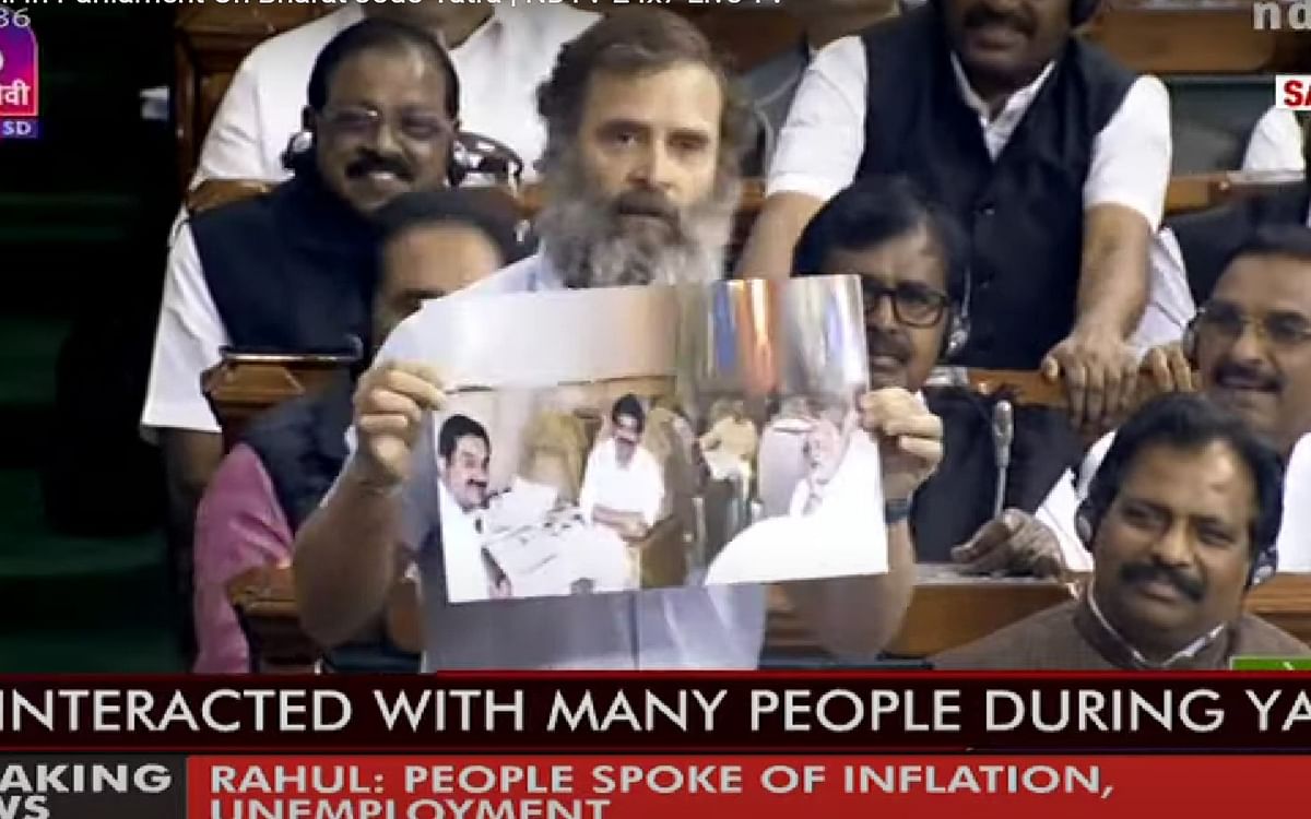 ``பாஜக-வுக்கு எவ்வளவு பணம் கொடுத்தார் அதானி?" - நாடாளுமன்றத்தில் கேள்வியெழுப்பிய ராகுல் காந்தி