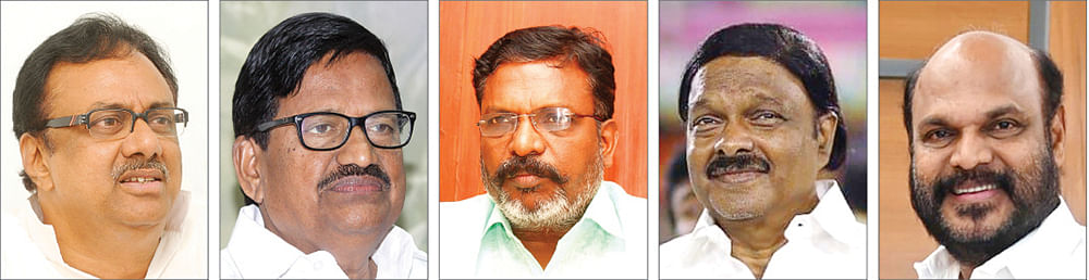 இளங்கோவன், அழகிரி, திருமாவளவன், ஏ.சி.சண்முகம், ஜான் பாண்டியன்