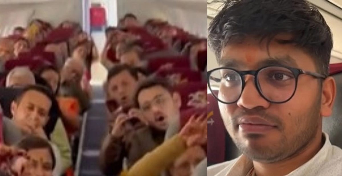 உறவினர்களுடன் பயணிக்க முழு விமானத்தை புக் செய்த மணமக்கள்! - இணையத்தில் வைரலாகும் வீடியோ!