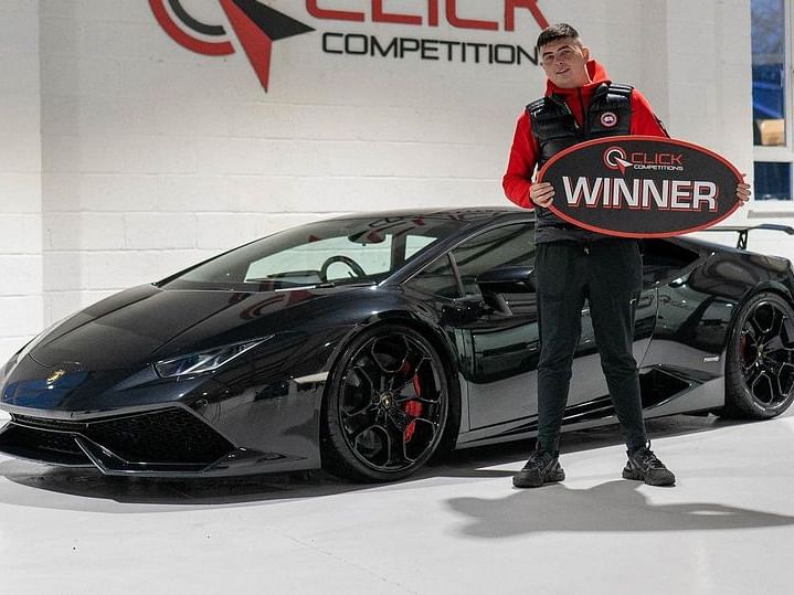 Grant Burnet with Lamborghini