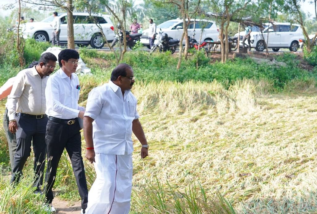 ஆய்வில் அமைச்சர் சக்கரபாணி