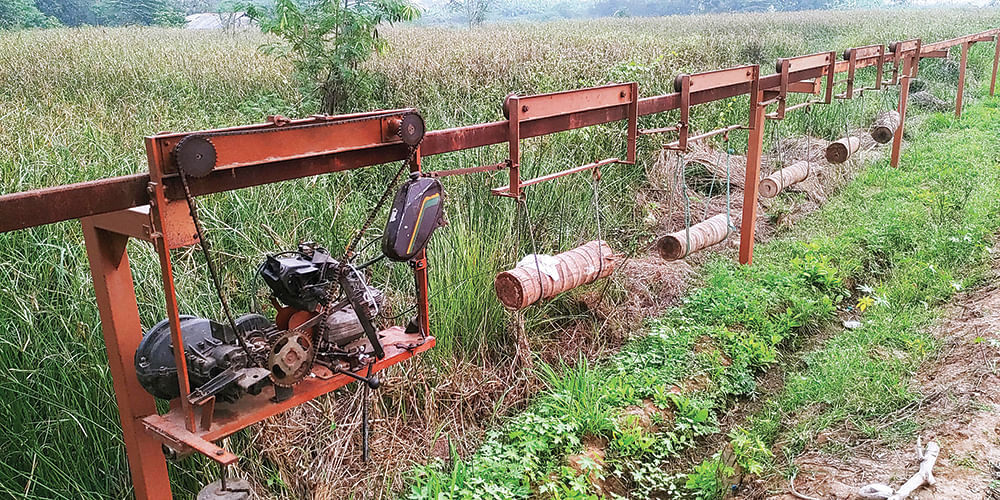 பண்ணையில் மோனோ ரயில்
