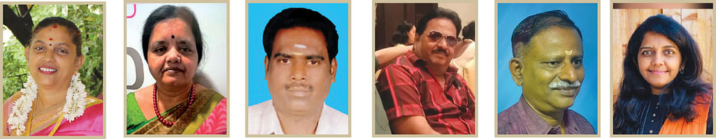 ஆதிரை வேணுகோபால், ஜி.ஷியாமளா கோபு, திருமாளம் எஸ்.பழனிவேல், மரு உடலியங்கியல் பாலா, ஜூனியர் தேஜ், மலர்விழி மணியம்