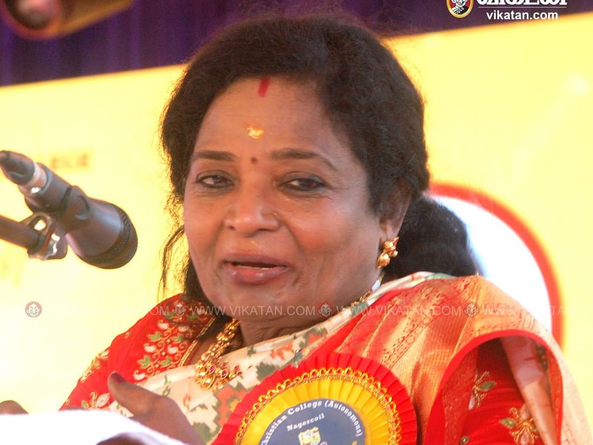 `பாடி ஷேமிங் இருக்கும்; அடிக்க அடிக்கப் பந்தைப்போல எழ வேண்டும்!' - மாணவிகளுக்கு தமிழிசை அறிவுரை