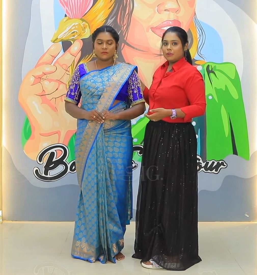 How To: Pre Pleat செய்த புடவையை அணிவது எப்படி? | How to Wear A Pre Pleated Saree?