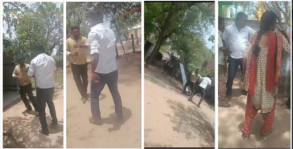 `எப்படி என் பையனை அடிப்பீங்க?’ - பள்ளியில் புகுந்து ஆசிரியரை சரமாரியாக தாக்கிய பெற்றோர் - மூவர் கைது
