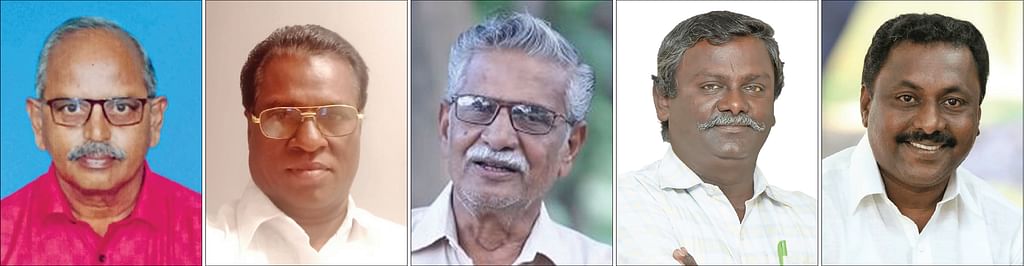 ரங்கராஜன், எஸ்.துரைராஜ், காந்தி, பொன்னுசாமி, பேட்ரிக் ரெய்மாண்ட்