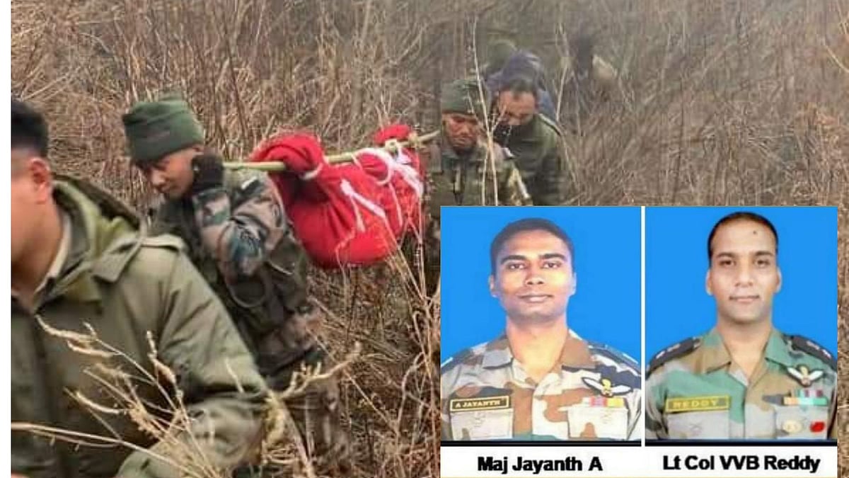 அருணாச்சலப் பிரதேசம்: ராணுவ ஹெலிகாப்டர் விபத்து - தமிழ்நாட்டைச் சேர்ந்த ராணுவ வீரர் உட்பட 2 பேர் பலி