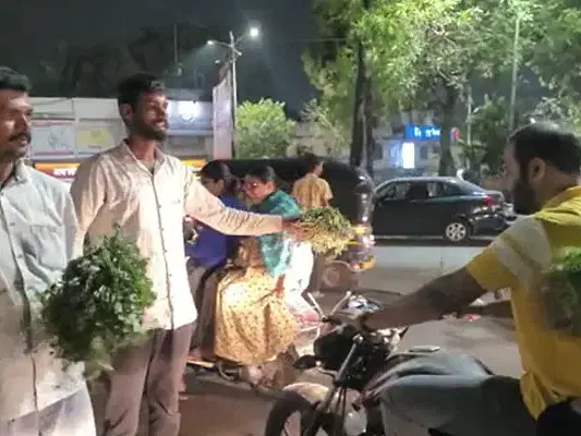 செலவோ 20,000 ரூபாய்... வரவோ 1,000 ரூபாய்தான்; கீரை, கொத்தமல்லியை இலவசமாக கொடுத்த விவசாயி!