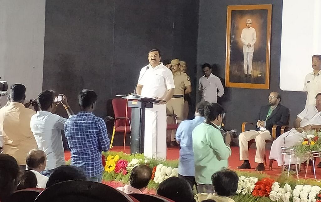 விழாவில் தமிழ்நாடு செய்தி மற்றும் விளம்பரத்துறை அமைச்சர் சாமிநாதன்
