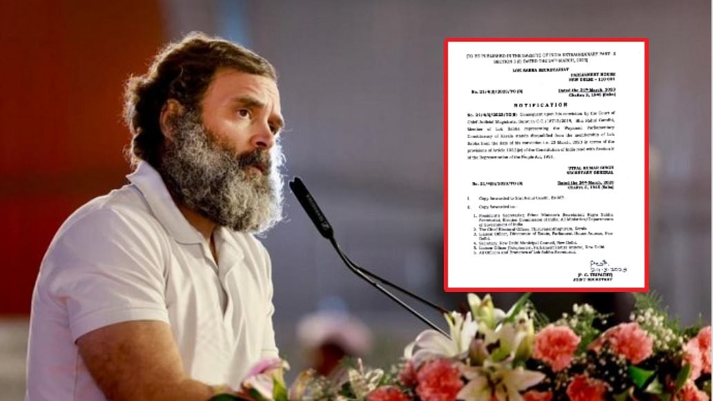 எம்.பி பதவியிலிருந்து ராகுல் காந்தி நீக்கம்