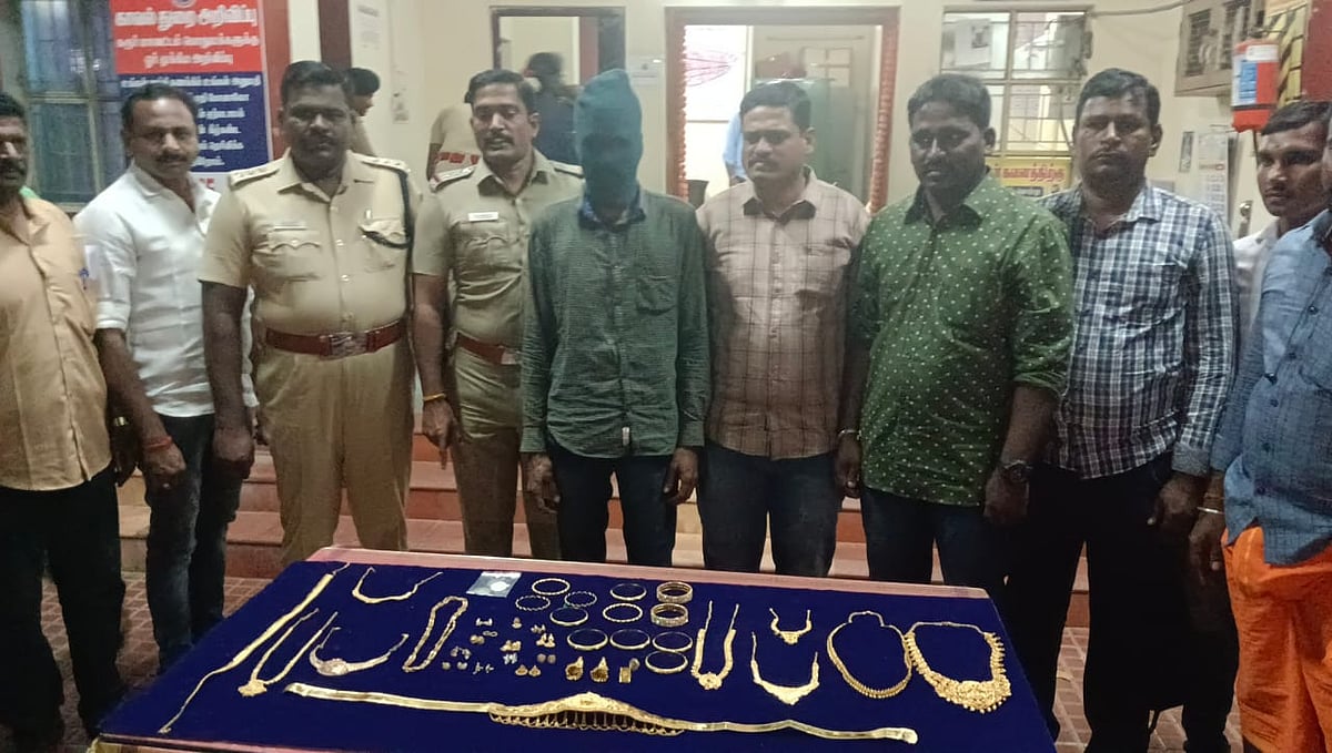 கரூர்: 100 பவுன் நகை கொள்ளை... 7 நாள்களில் குற்றவாளியை கைது செய்த போலீஸ்! - நடந்தது என்ன?