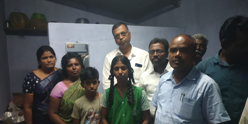 மின் இணைப்பு வழங்கப்பட்ட பேச்சித்தாயின் வீடு
