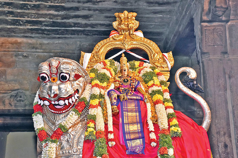 சிம்ம வாகனத்தில் மீனாட்சி