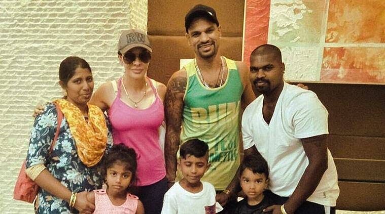 Shankar with Dhawan Family