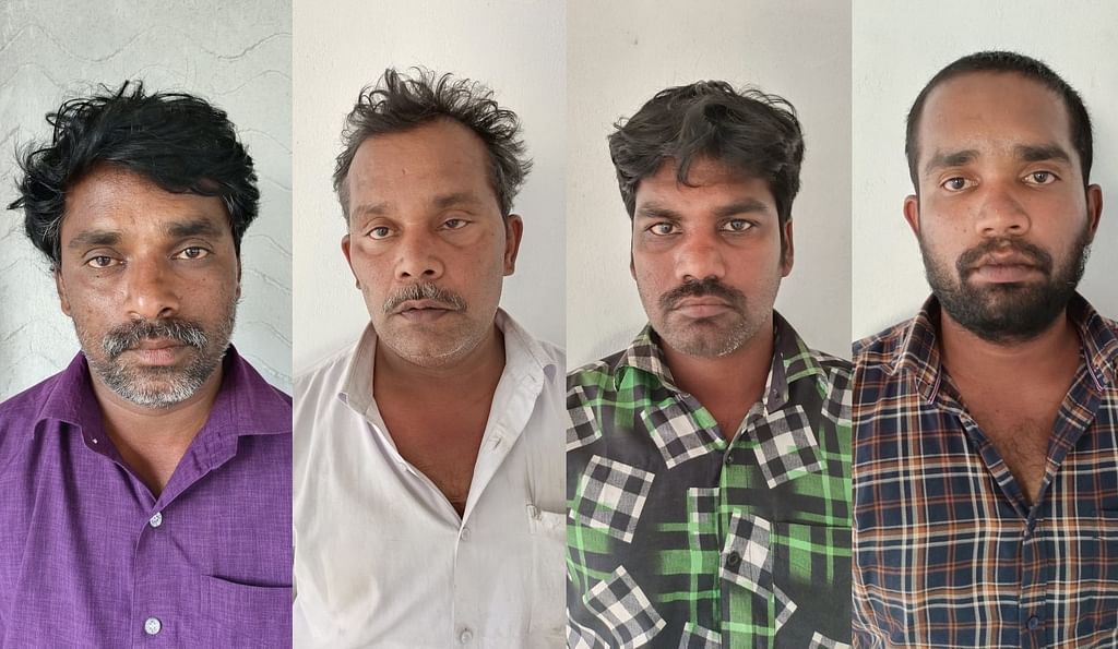 கைது செய்யப்பட்ட நான்கு பேர்
