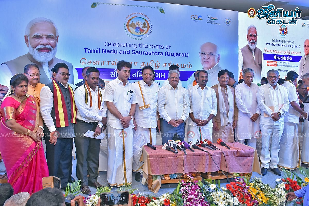 சௌராஷ்டிரா தமிழ்ச் சங்கமம்: `அக்கறையா... நாடகமா?’ - எழும் விமர்சனமும் பாஜக பதிலும்