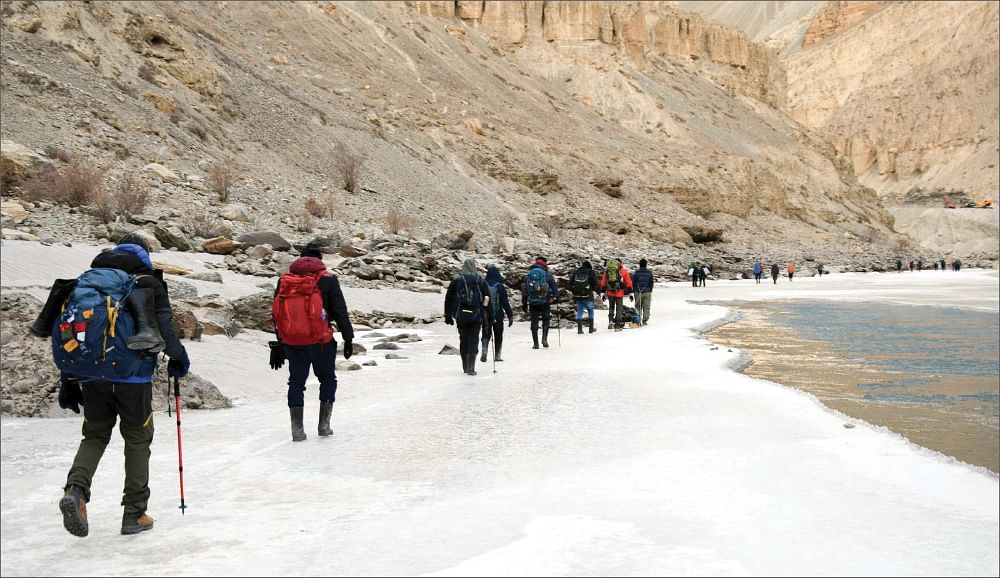 `சாதர் ட்ரெக்'கில் ஒரு சாகசப் பயணம்...